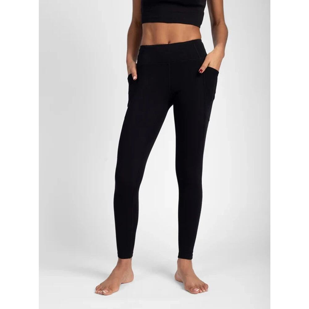 Carbon 38 High Rise Leggings preppy pants Y2K Black XS A005224 - Picture 2 of 9